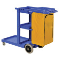 Janitorial Supplies Folding Cleaning Cart Multifunction Janitor Used Housekeeping Carts Plastic Hotel Service Cleaning Trolley